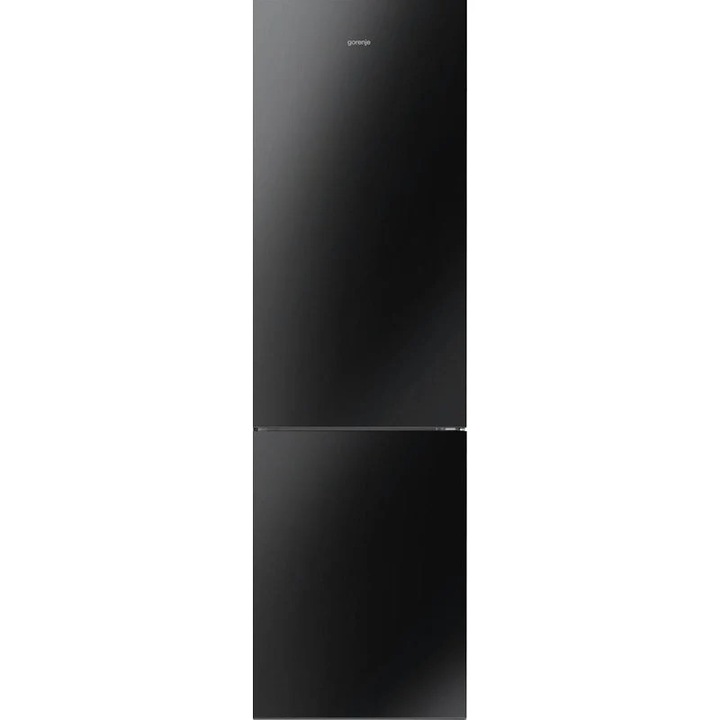 Combina frigorifica Gorenje NRK620EABG4, No Frost Plus, 336 l, H 200 cm, Clasa E, negru