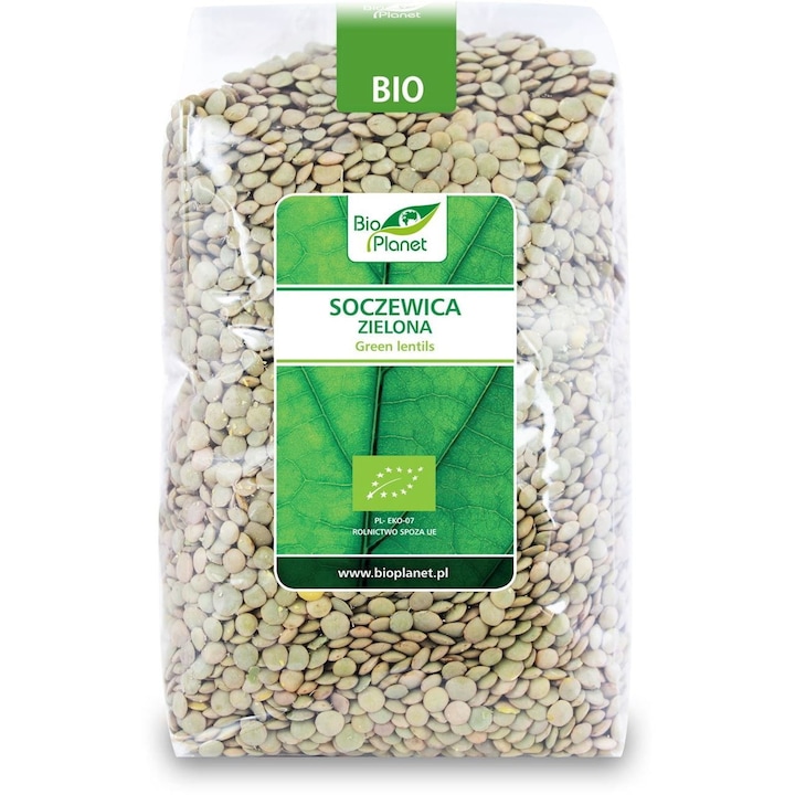 Linte verde BIO, Bio Planet, 1 kg