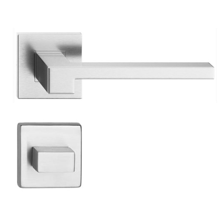 Maner usa Caro inox cu rozeta wc