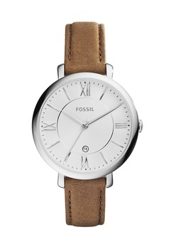 Fossil, Ceas analog cu carcasa rotunda Jacqueline, Maro fango Fossil, Ceas analog cu carcasa rotunda Jacqueline, Maro fango