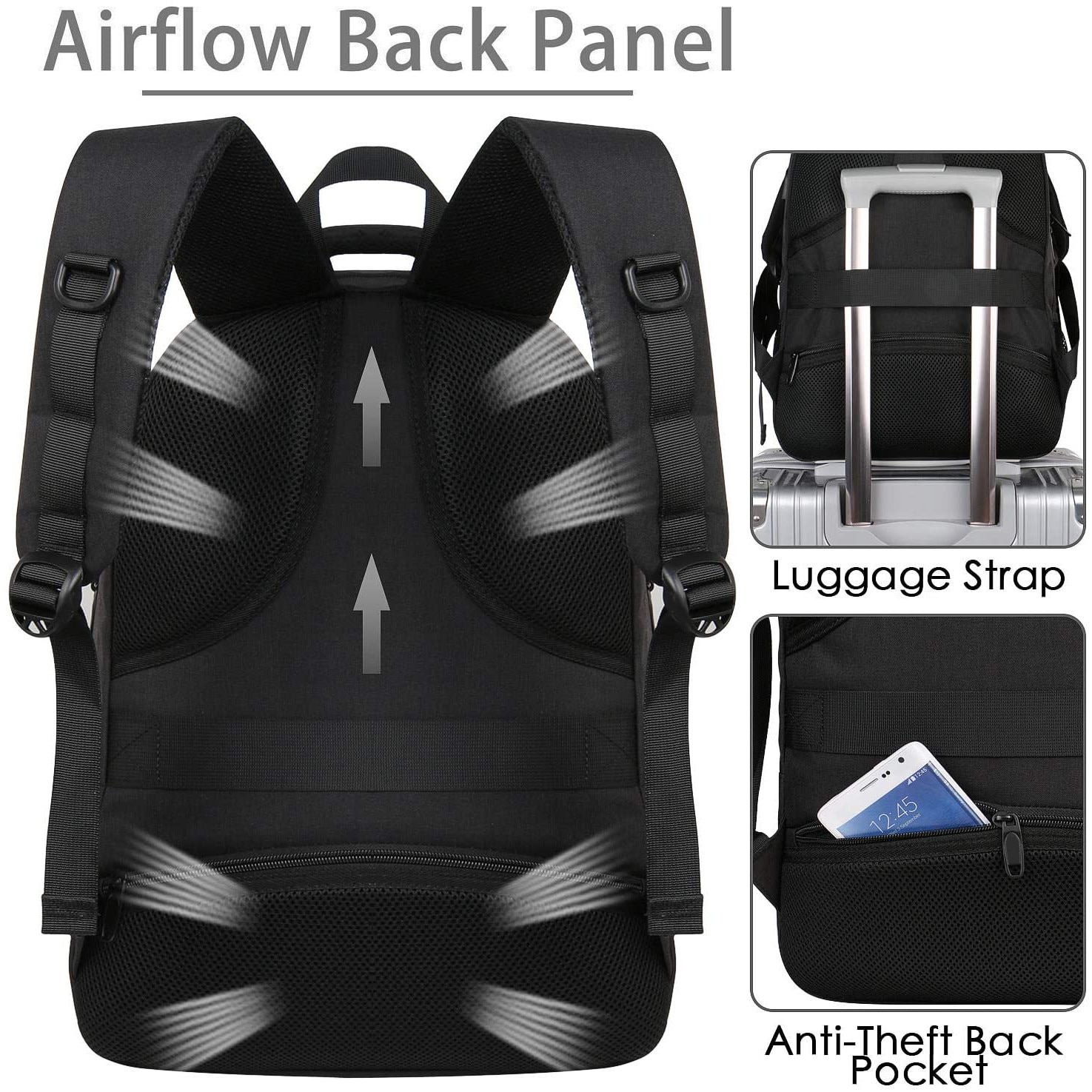 Rucsac Laptop halber Pro MVP, 15.6", Negru