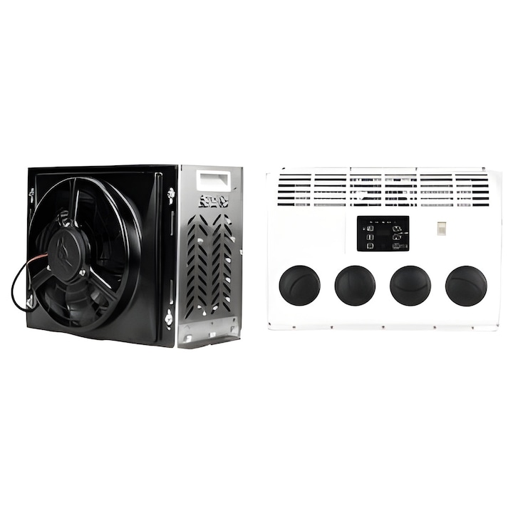 Aer Conditionat Auto 12V, Functional in Mers, cat si in Stationare, Clima Stationara pentru Auto Rulota, Camion, Camping, 14000 BTU, cu Telecomanda, Dittom