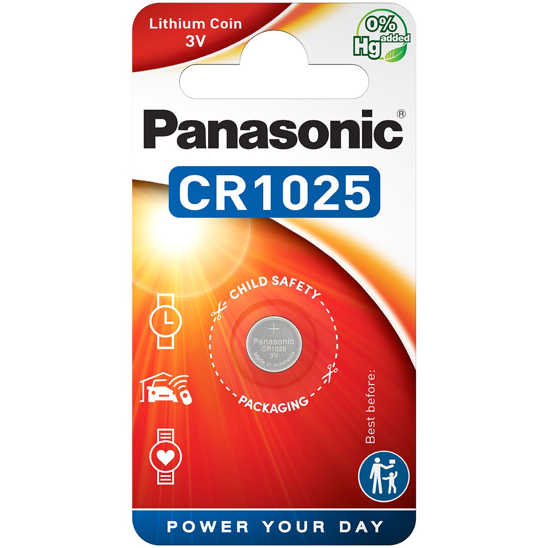Baterie Panasonic Lithium Coin CR 1025, 1 buc