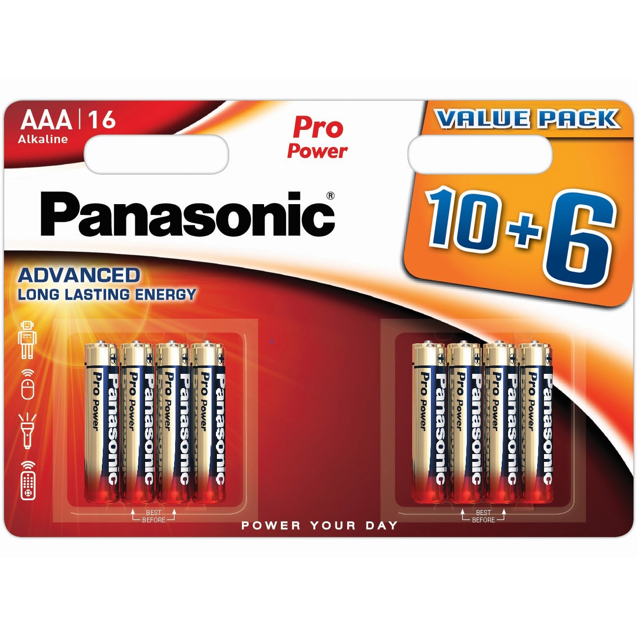 Panasonic Alkaline Power (Bronze) AAA LR03 Batteries | 4 Pack