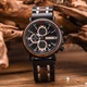 Ceas barbatesc Bobo Bird Cronograf Multifunctional Afisaj Analog Mecanism Quartz