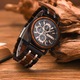 Ceas barbatesc Bobo Bird Cronograf Multifunctional Afisaj Analog Mecanism Quartz
