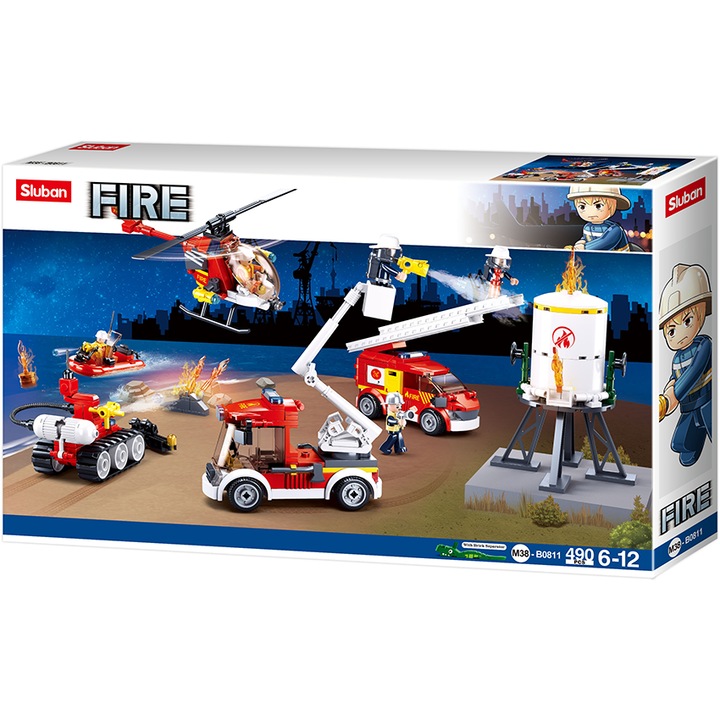 Конструктор Fire Squad, 490 части