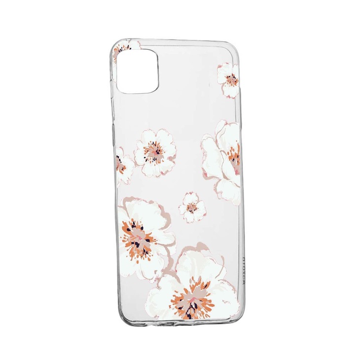 Szilikon védőtok, Xiaomi Redmi 10C, Pastel Colors - Flowers, TR 499
