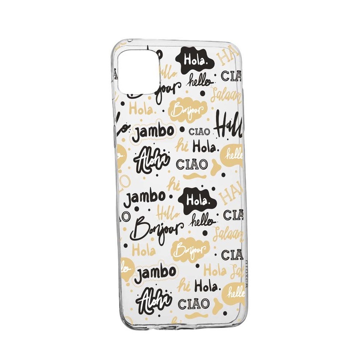 Силиконов калъф Unique за Realme C11 2021, Hello, Transparent TR 78