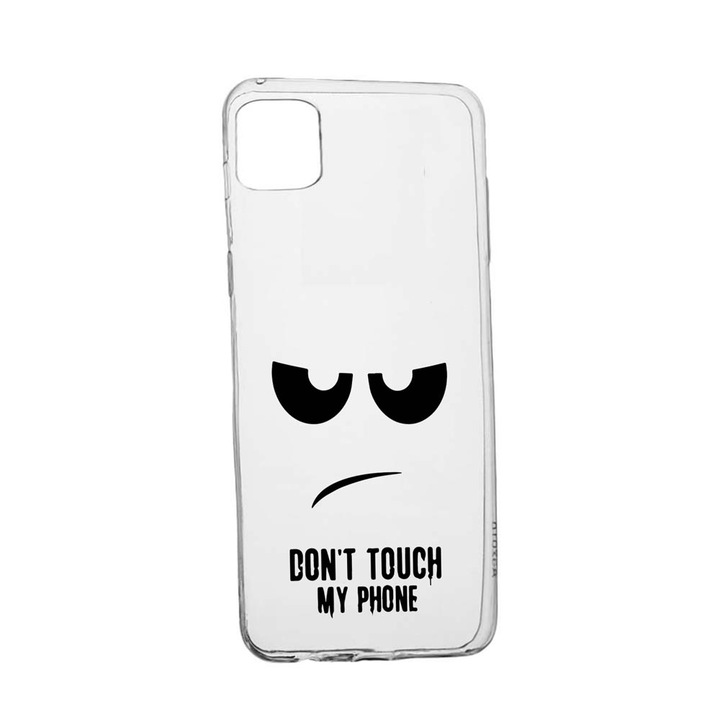 Силиконов калъф Unique за Realme C11 2021, Don't Touch My Phone, Transparent TR 90