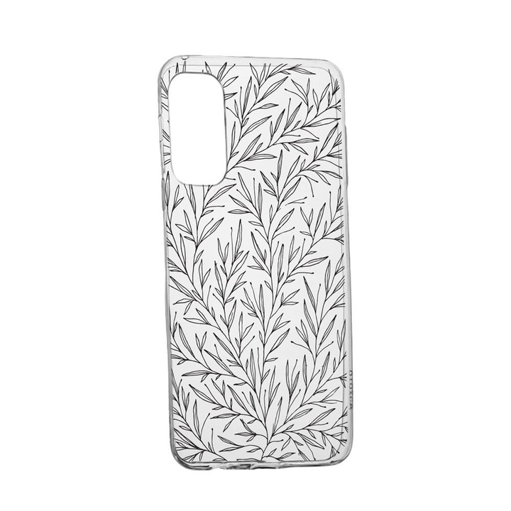 Силиконов калъф Unique за Vivo X60 Pro, Leaf, Transparent TR 17