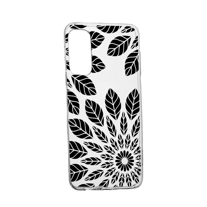 Силиконов калъф Unique за Vivo X60 Pro, Flower Pattern, Transparent TR 76