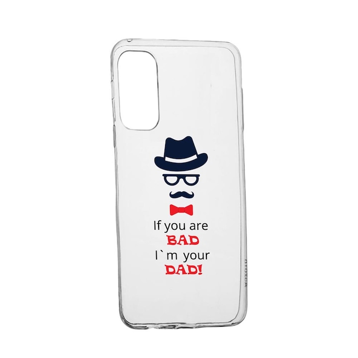 Силиконов капак, съвместим с Motorola Moto G31, Bad Dad, устойчивост на износване, TR 53