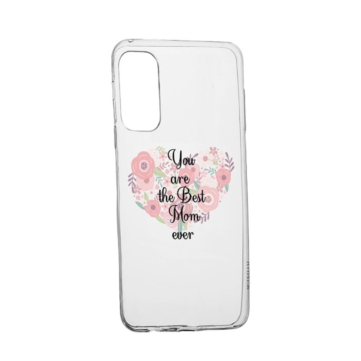 Силиконов калъф, съвместим с Vivo Y20i, Best Mom Ever, устойчивост на износване, TR 30