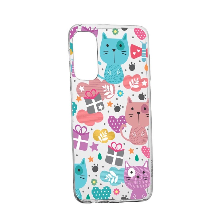 Силиконов калъф Unique за Vivo X60 Pro, Lovely Cat, Transparent TR 41