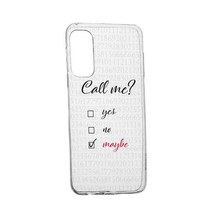 Силиконов калъф Unique за Vivo Y11S, Call Me, Transparent TR 149