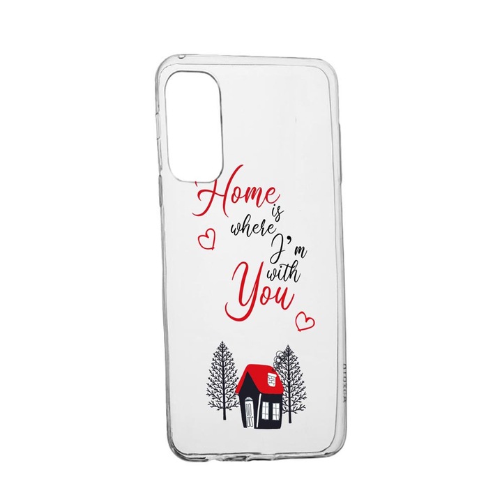 Силиконов калъф Unique за Vivo X60 Pro, Home Is Where, Transparent TR 171