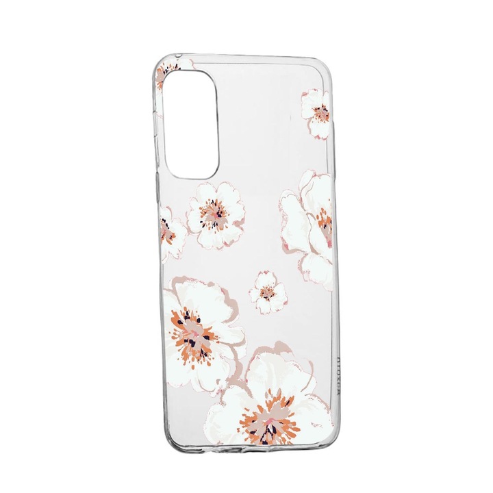 Силиконов калъф Unique за Vivo Y11S, Pastel Colors - Flowers, Transparent TR 499