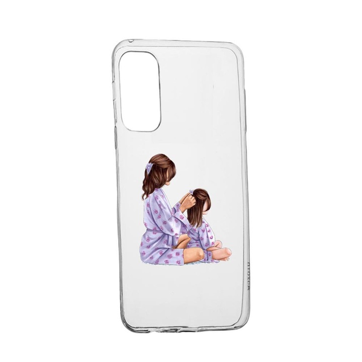 Силиконов калъф Unique за Vivo X60 Pro, Princesses Gril Mom, Transparent TR 553