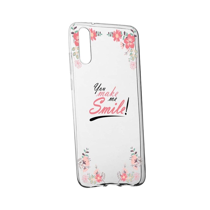 Силиконов калъф Unique за OnePlus Nord CE, You Make Me Smile, Transparent TR 4