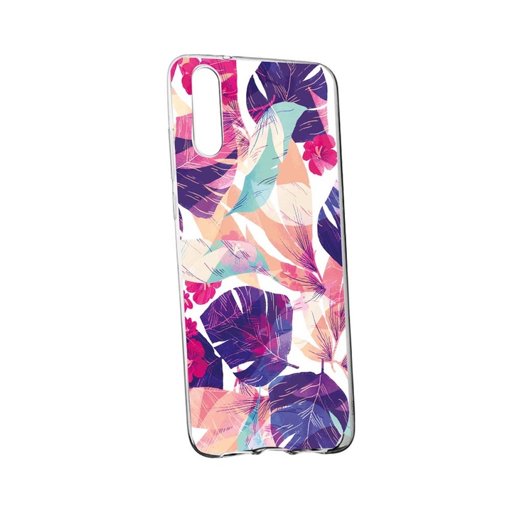 Силиконов капак Съвместим с OnePlus Nord CE 5G, Тропически цветя, устойчивост на износване, TR 71