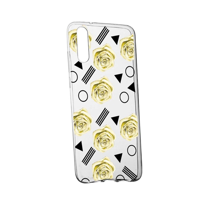 Силиконов калъф, съвместим с OnePlus Nord CE 5G, Yellow Rose, устойчивост на износване, TR 137