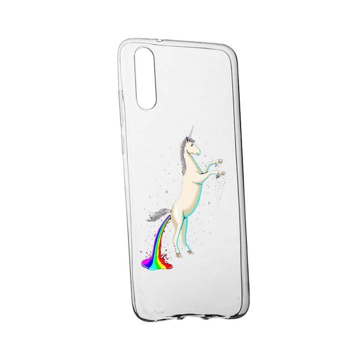 Силиконов калъф, съвместим с OnePlus Nord CE 5G, Unicorn Rainbow, устойчивост на износване, TR 529