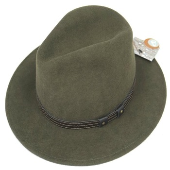 Palarie Italian Lodenhut, din lana 100%, pliabila si impermeabila, cu banda din piele ecologica, Verde Palarie Italian Lodenhut, din lana 100%, pliabila si impermeabila, cu banda din piele ecologica, Verde