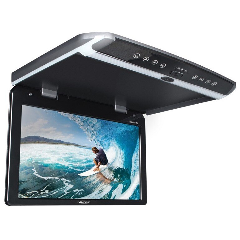 Monitor Autp Plafon 15,6 Ampire OHV156-HD, Full HD, USB, HDMI, FM Transmiter