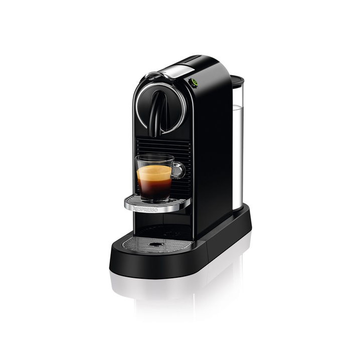 DeLonghi Nespresso® CitiZ EN167.B Kapszulás kávéfőző, 1260W, 19 bar, 1 literes víztartály, Fekete