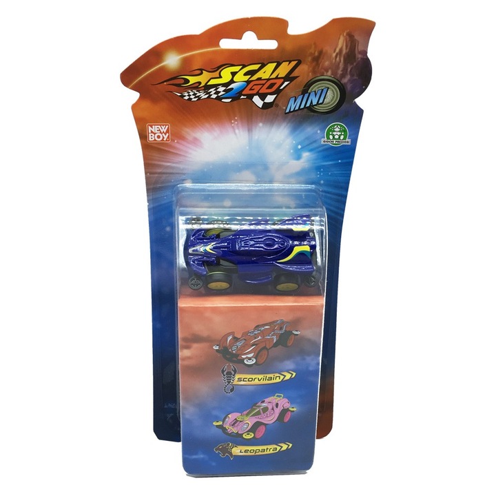 Колички Scan2Go Cars-3 коли с карта, Син, 121568-2