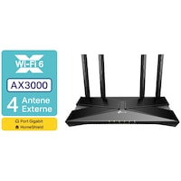 Router Wireless TP-Link Archer AX53, AX3000, Dual-Band, Wi-Fi 6, Dual-Core CPU, OFMA, Beamforming, HomeShield Security, Ultra-Low Latency, OneMesh