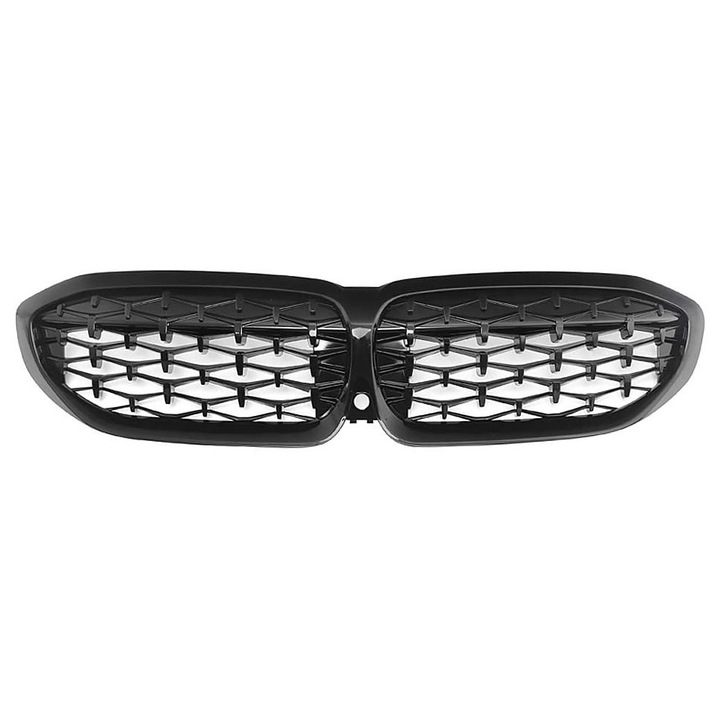 Set 2X Grile Centrale Pentru 2019-2021 BMW Seria 3 G20 Sedan (Toate modelele) Pentru Seria 3 G21 Touring, G28 Sedan
