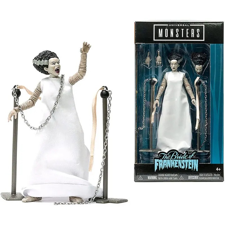 Фигурка, Bride of Frankenstein, 15 см, 4+ години, Бял
