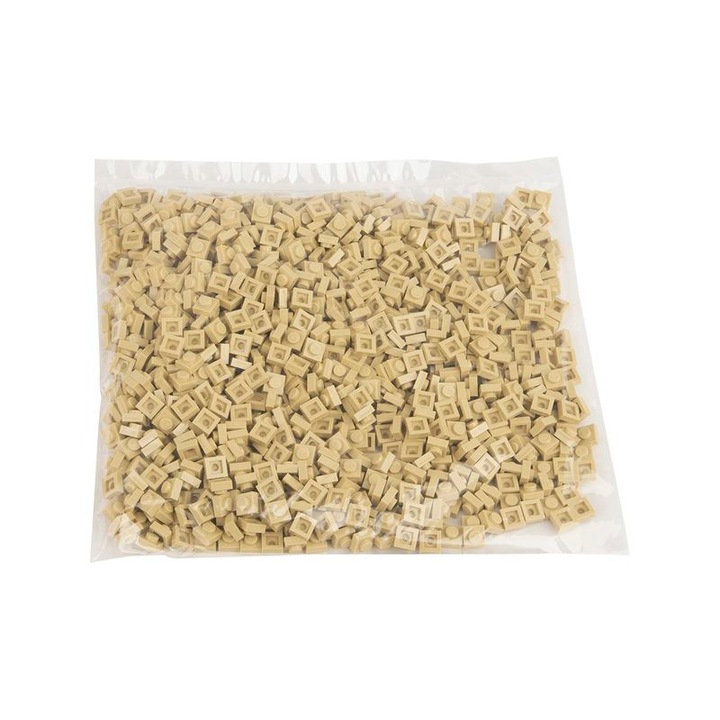 Set 1000 piese de constructie Q-Bricks, 1X1, Ivory 094