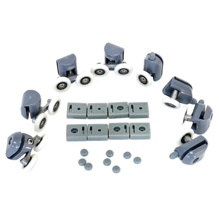 Set 24 piese reconditionare cabina de dus, culoare Gri