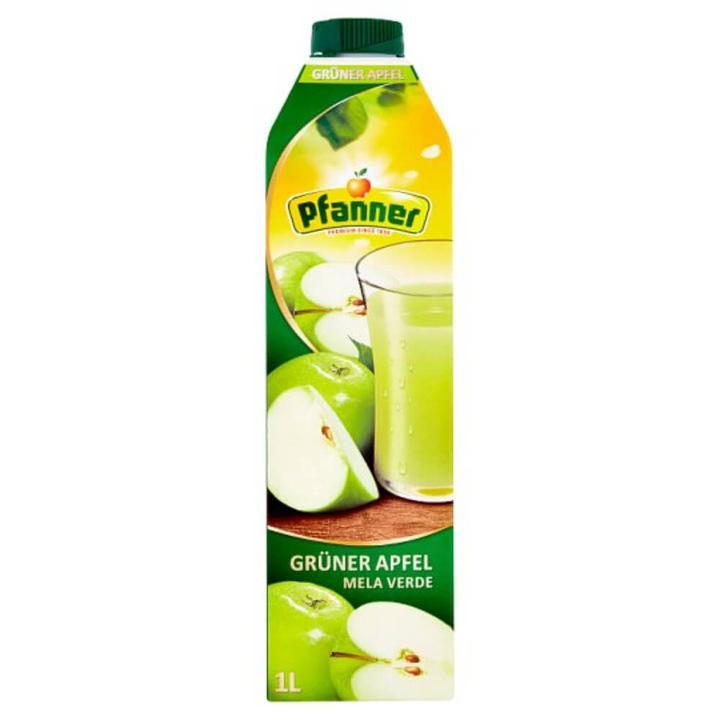 Сок от зелена ябълка Pfanner, 1 л, натурален