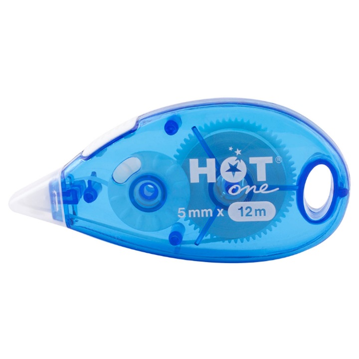 Banda corector, Plastic, 5 mm X 12 m, Albastru