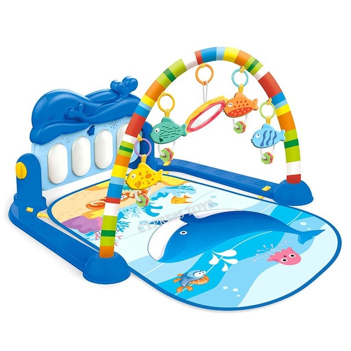 Saltea de Joaca pentru Bebelusi cu Sunete si Lumini Pestisori- Piano Fitness