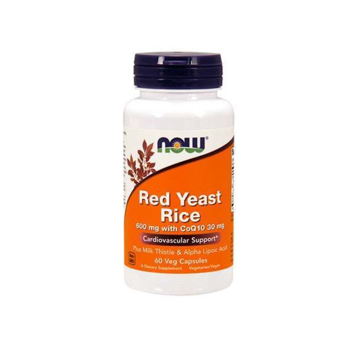 Étrend-kiegészítő vörös rizs élesztővel + Q10 koenzim, Now Foods, 600mg / 30mg, 60 kapszula