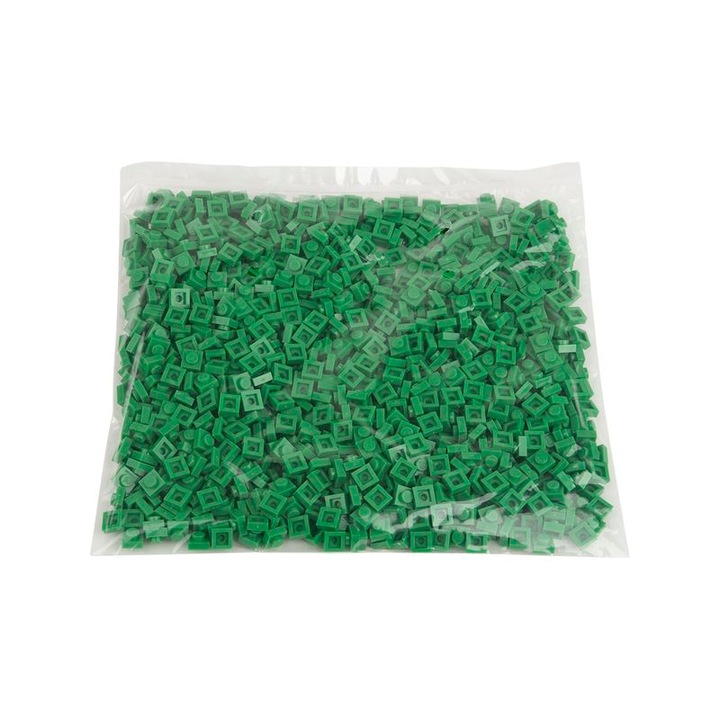 Set 1000 piese de constructie Q-Bricks, 1X1, Verde