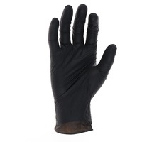 Set 100 bucati Manusi, Nitril, texturate, negre, marimea M