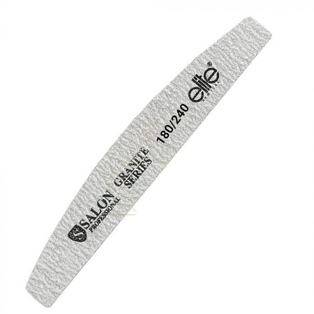 Pila unghii, Salon Professional, refolosibila, semiluna, gri, granulatie 180/240