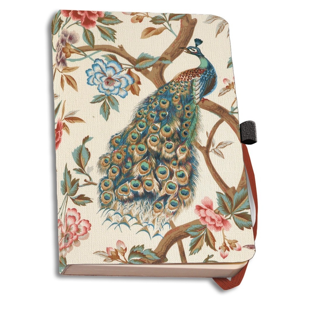Agenda coperti textile A6 The Magnificent Peacock