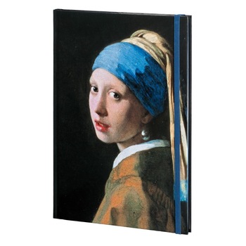 Agenda A6 144 pagini Meisje met de parel, Johannes Vermeer Agenda A6 144 pagini Meisje met de parel, Johannes Vermeer