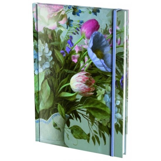 Agenda nedatata cu coperti tari si elastic A6 Flowers, Kenne Gregoire
