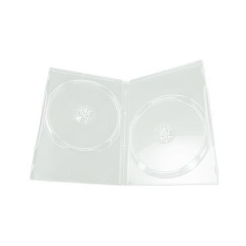 Carcasa personalizabila pentru 2 CD/DVD/BLU RAY, ProCart, 14 mm, transparenta