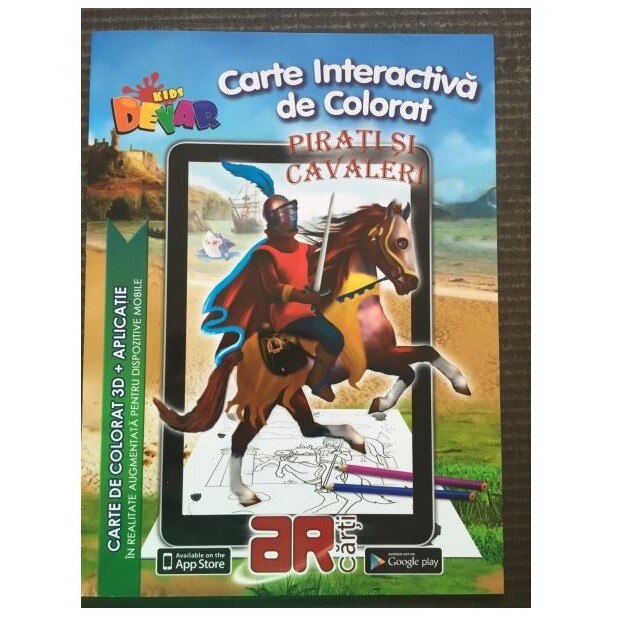 Carte 3D de colorat - Pirati si Cavaleri