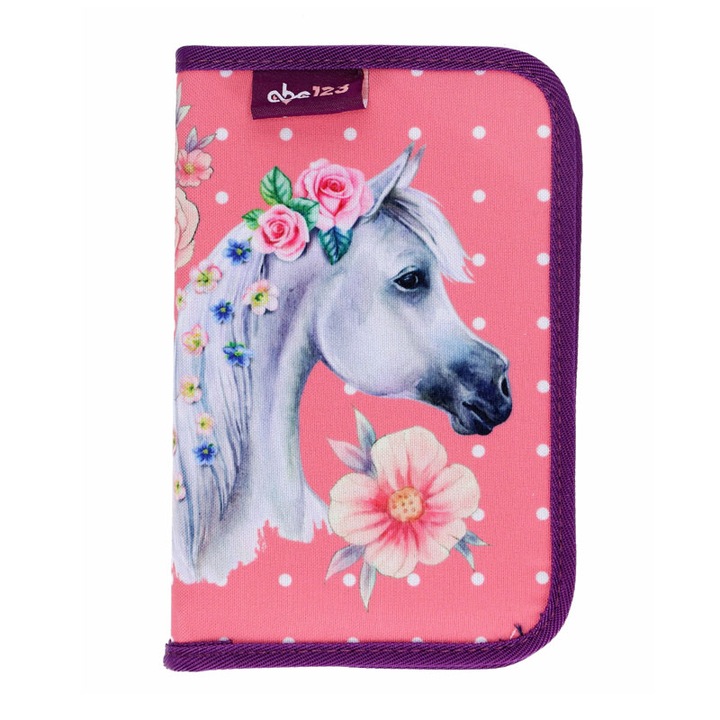Несесер с пособия с един цип ABC123 Horse 21, 20 х 14 х 4 см