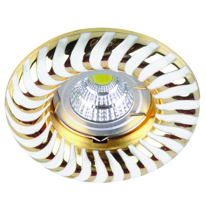 Halogén hold Lightex HL2210G/WH, MR16, GX5.3, alumínium, f60mm, arany